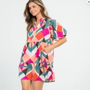 THML GEOMETRIC DRESS